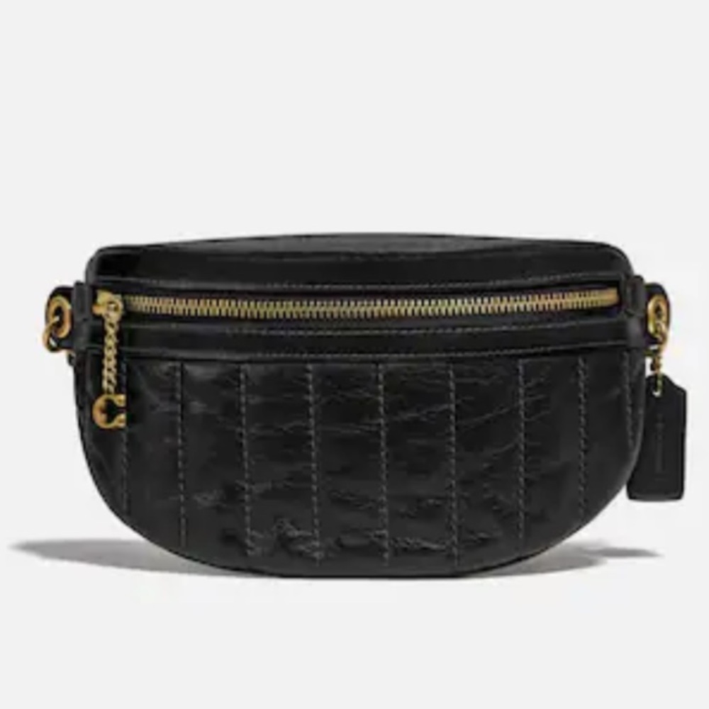 NWT Coach Chain Belt Bag With Quilting